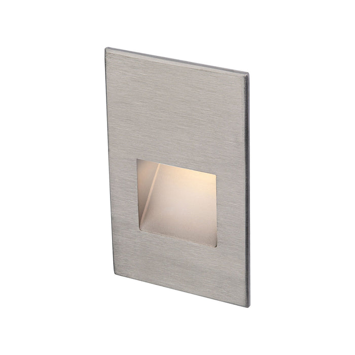 Step Light Outdoor LED Wall Light in Vertical/Stainless Steel.