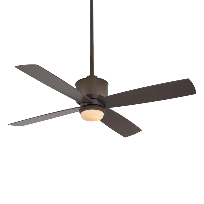 Strata Outdoor Ceiling Fan in Oil Rubbed Bronze / Tinted Opal/LED.