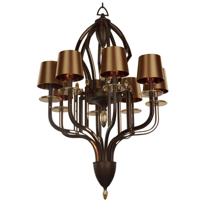 Hermitage Pendant Light in Russet (8-Light).