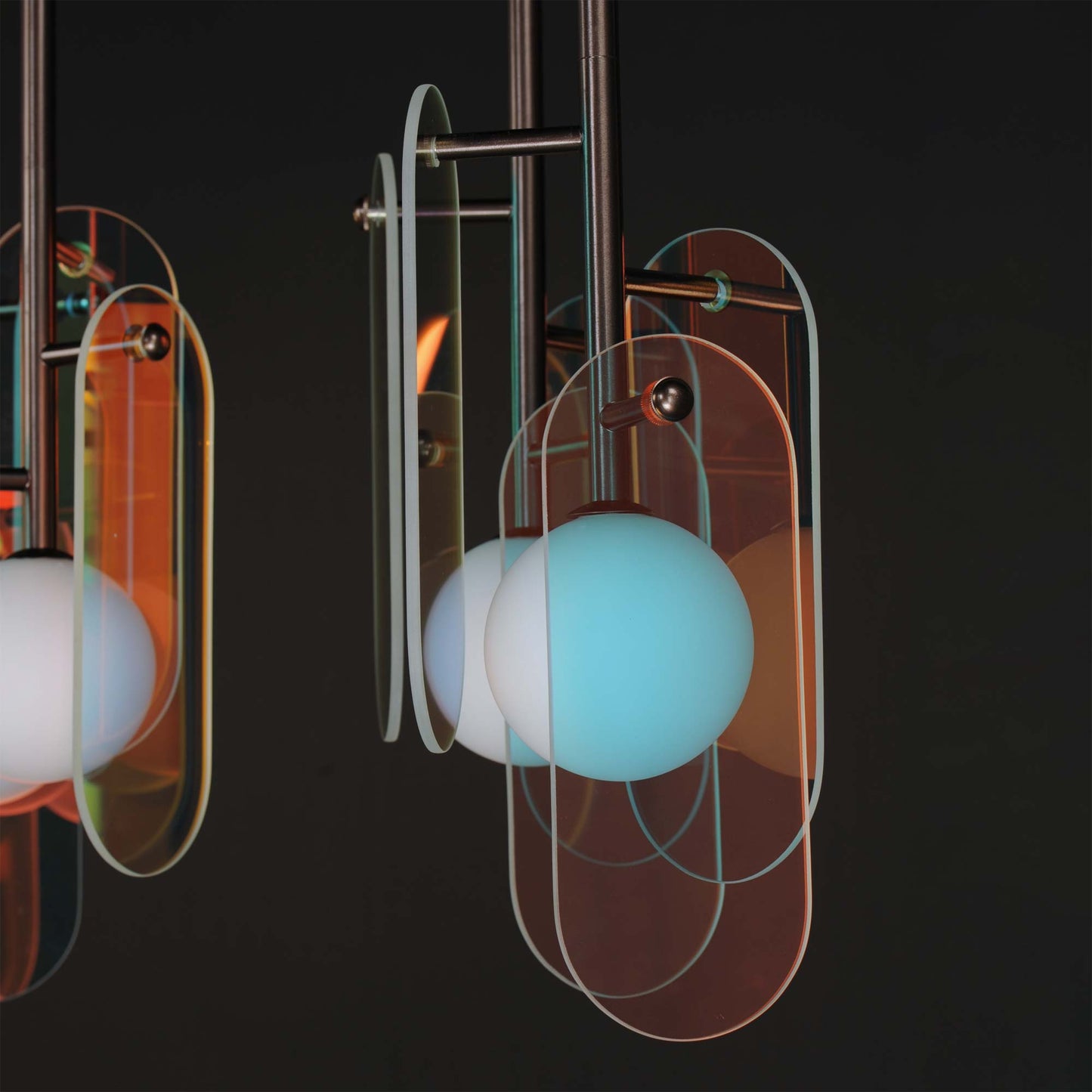 Megalith LED Multi Light Pendant Light in Detail.