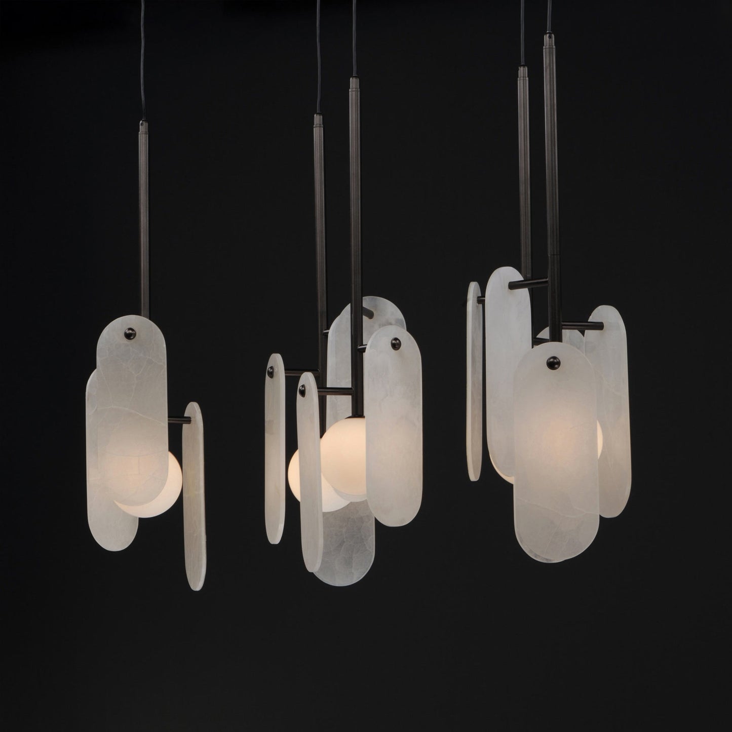 Megalith LED Multi Light Pendant Light in Detail.