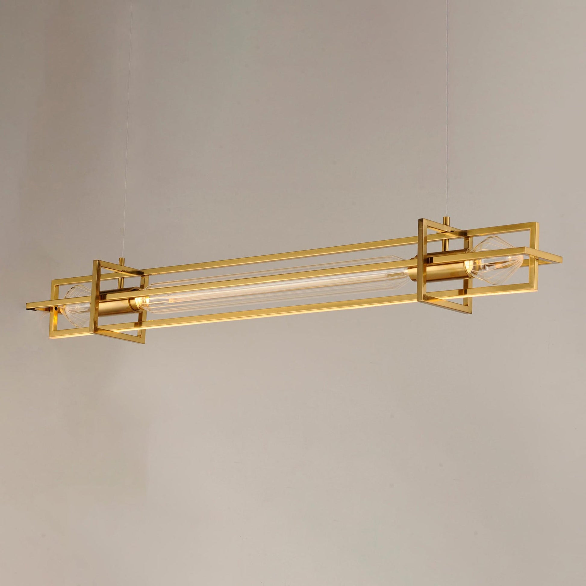 Zeppelin LED Linear Pendant Light in Detail.