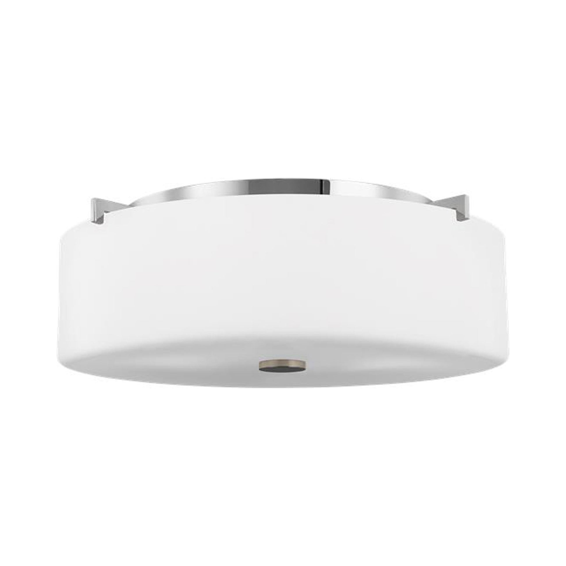 Sunset Drive Flush Mount Ceiling Light in Chrome (3-Light).