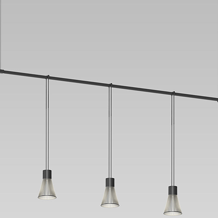 Suspenders® 1-Tier Linear LED Pendant Light in Detail.