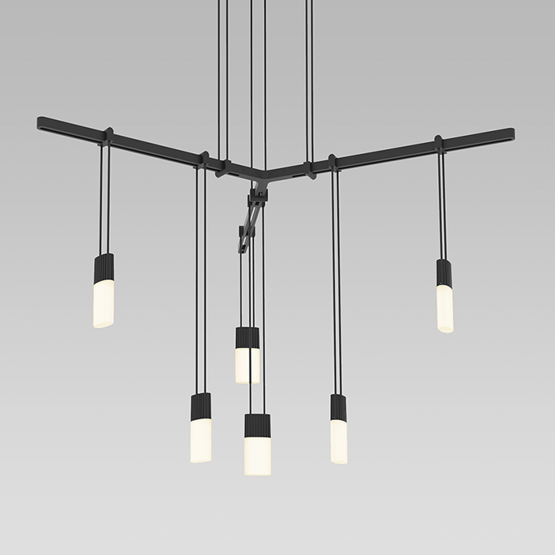 Suspenders® 1-Tier Tri-Bar LED Pendant Light in Detail.