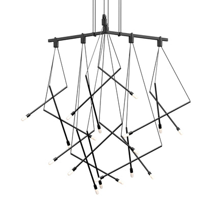 Suspenders® 1-Tier Tri-Bar LED Pendant Light (Branch Pendants).