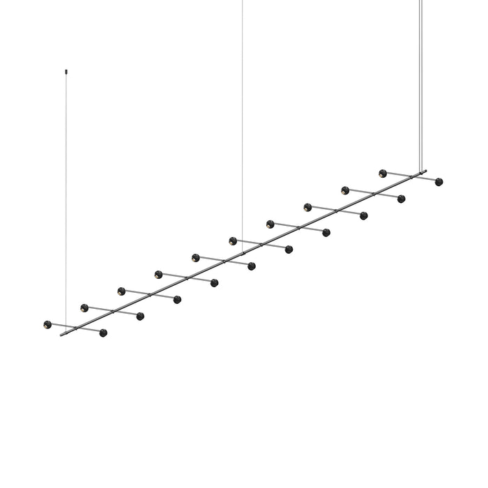 Suspenders® In-Line Linear LED Pendant Light (Precise Aimable Spheres).