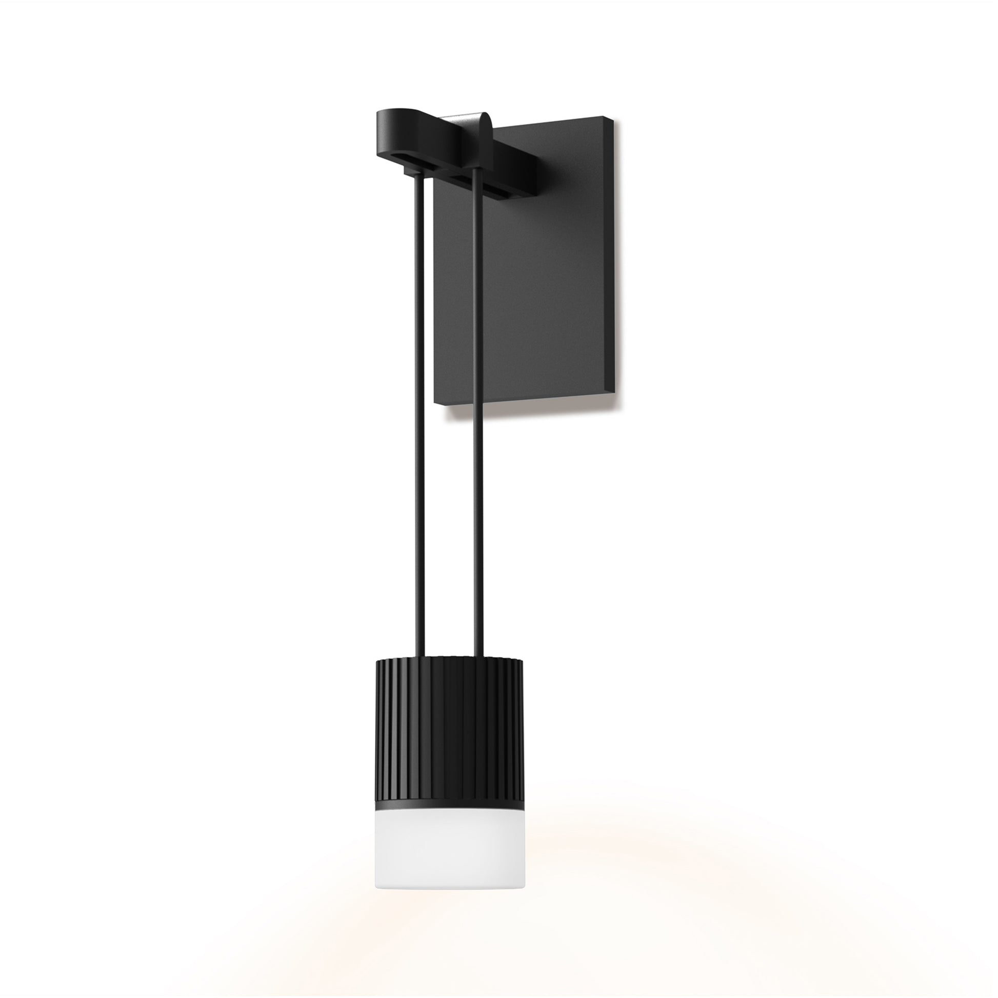 Suspenders® Mini Single LED Wall Light (Cylinder with Glass Drum).