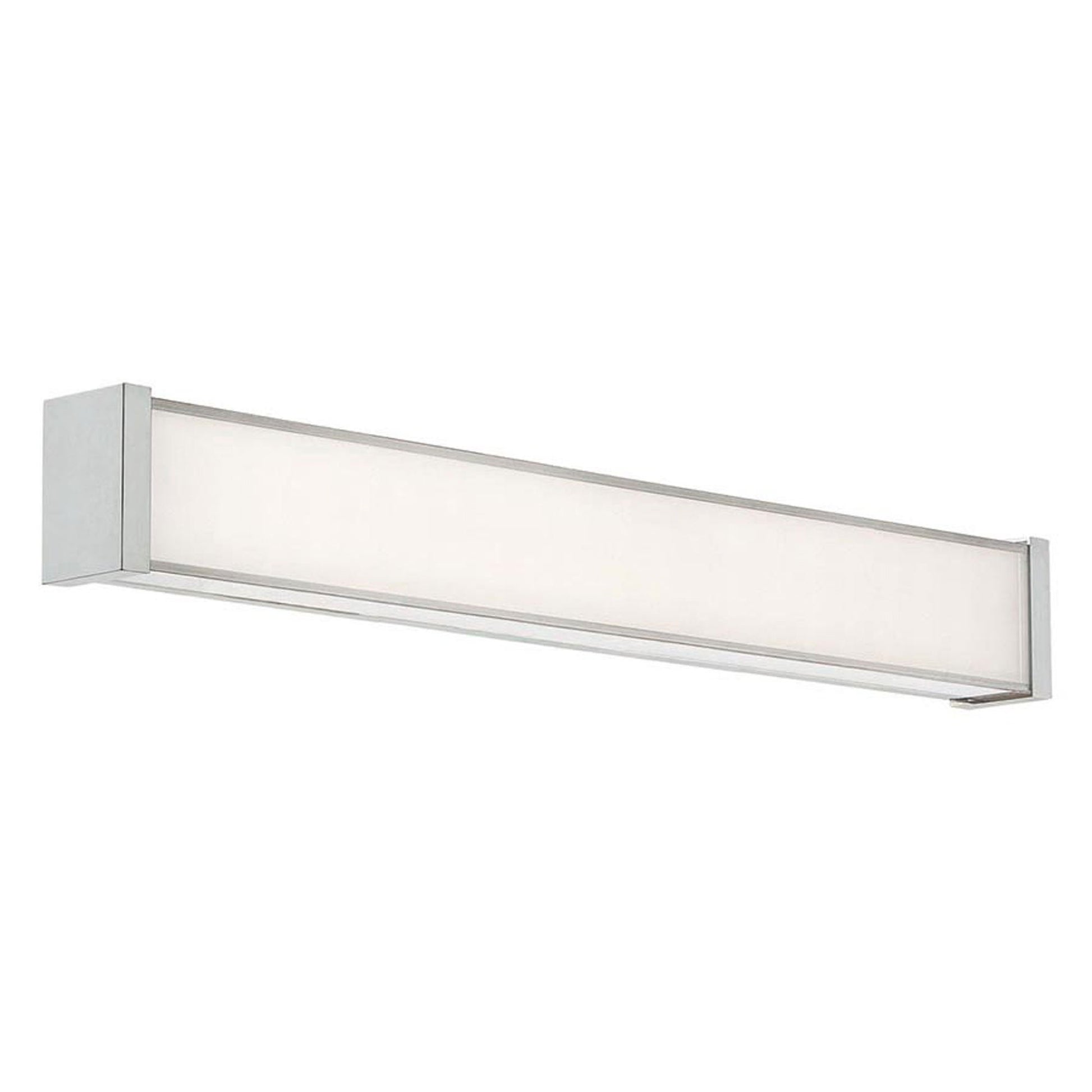 Svelte LED Bath Vanity Wall Light in Brushed Nickel (Medium).