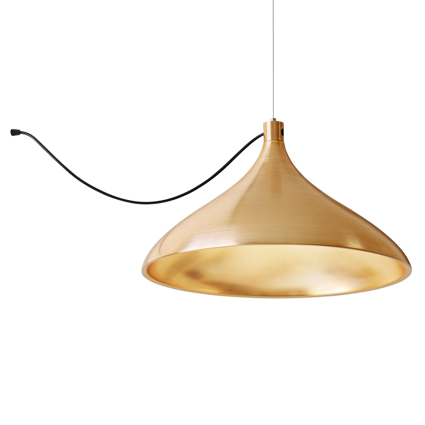 Swell LED String Pendant Light in Brass/Brass (XL Wide).