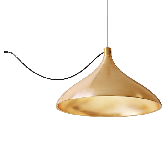 Swell LED String Pendant Light in Brass/Brass (XL Wide).