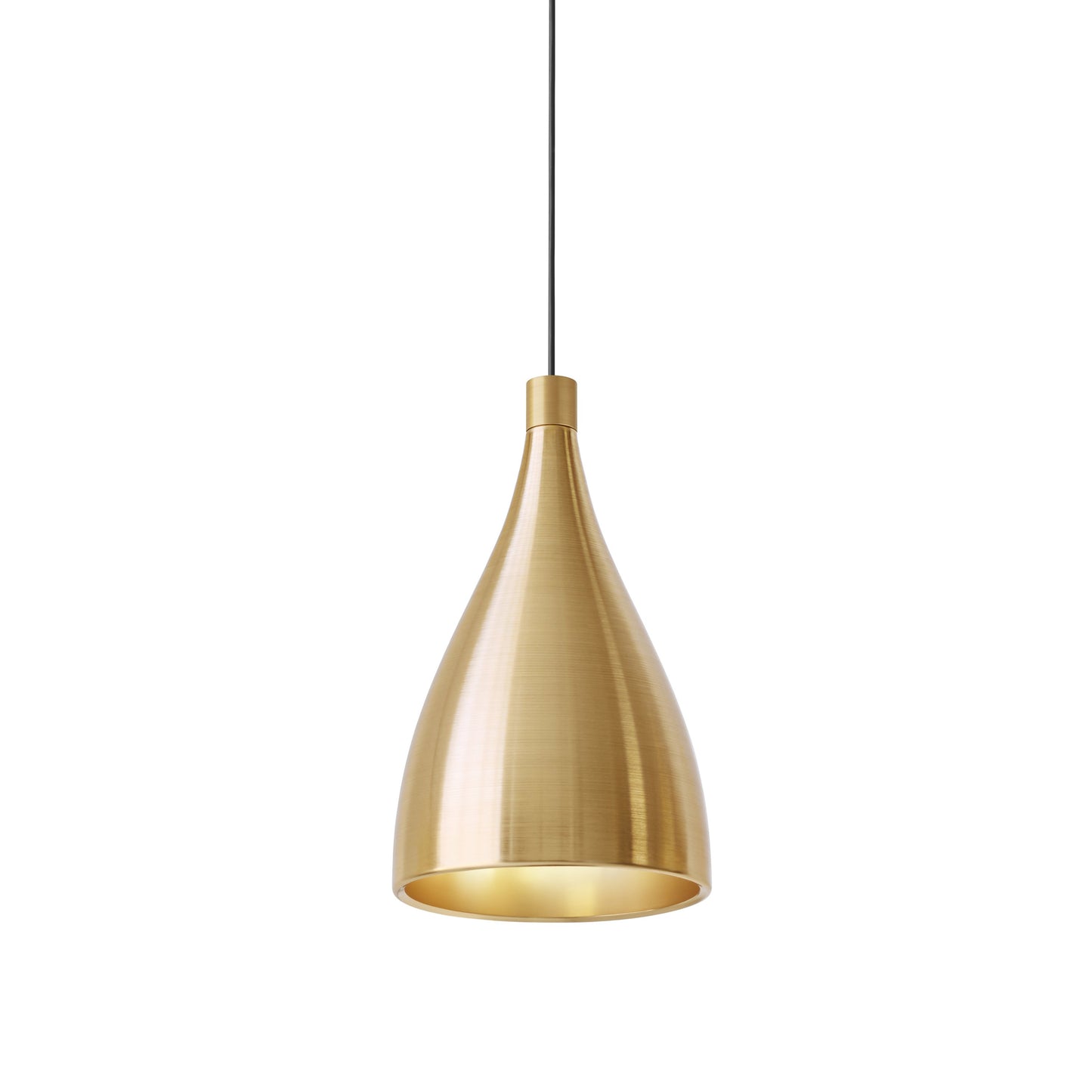 Swell LED Pendant Light in Brass/Brass (XL-Narrow).