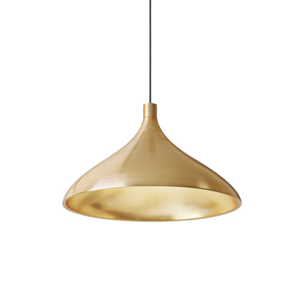 Swell LED Pendant Light in Brass/Brass (XL-Wide).