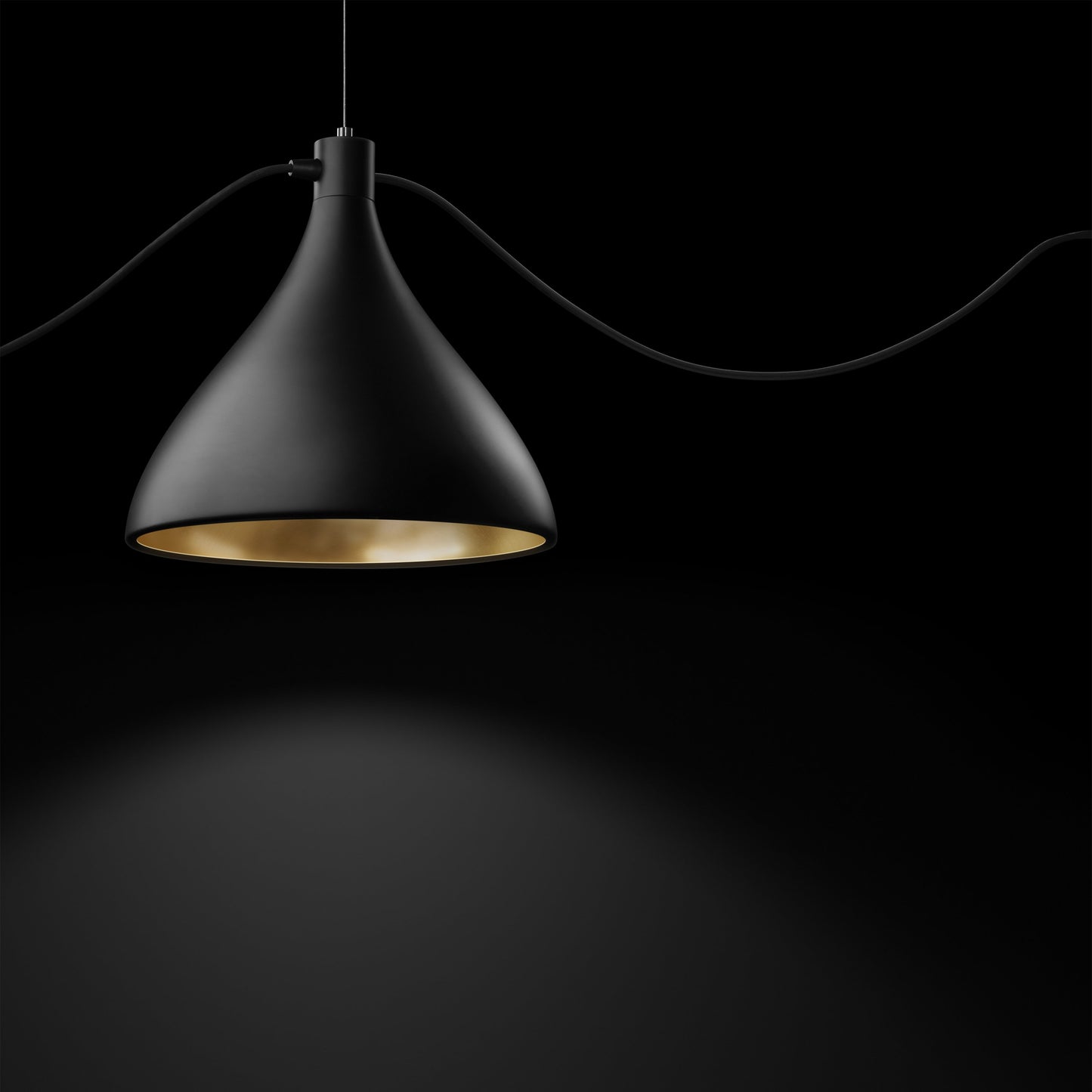 Swell LED String Mixed Pendant Light in Detail.