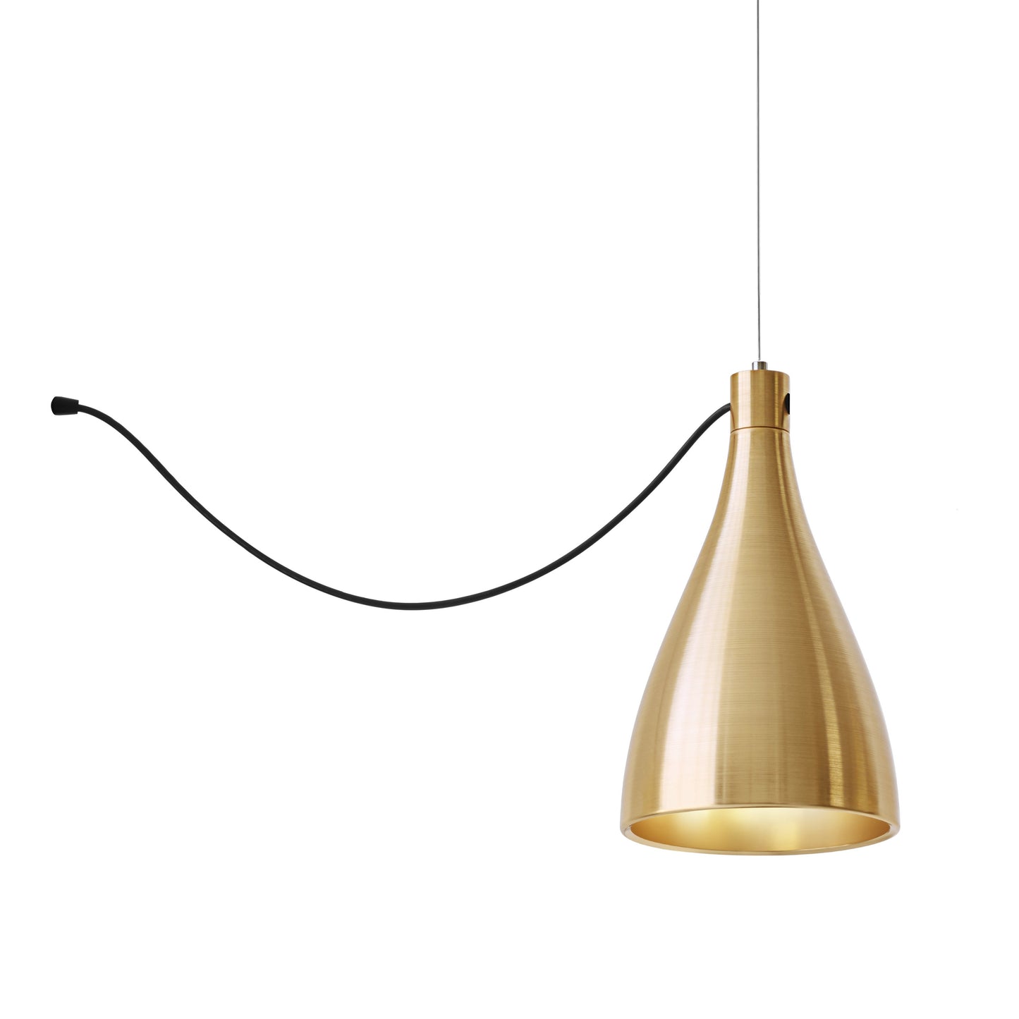 Swell LED String Pendant Light in Brass/Brass (Narrow).