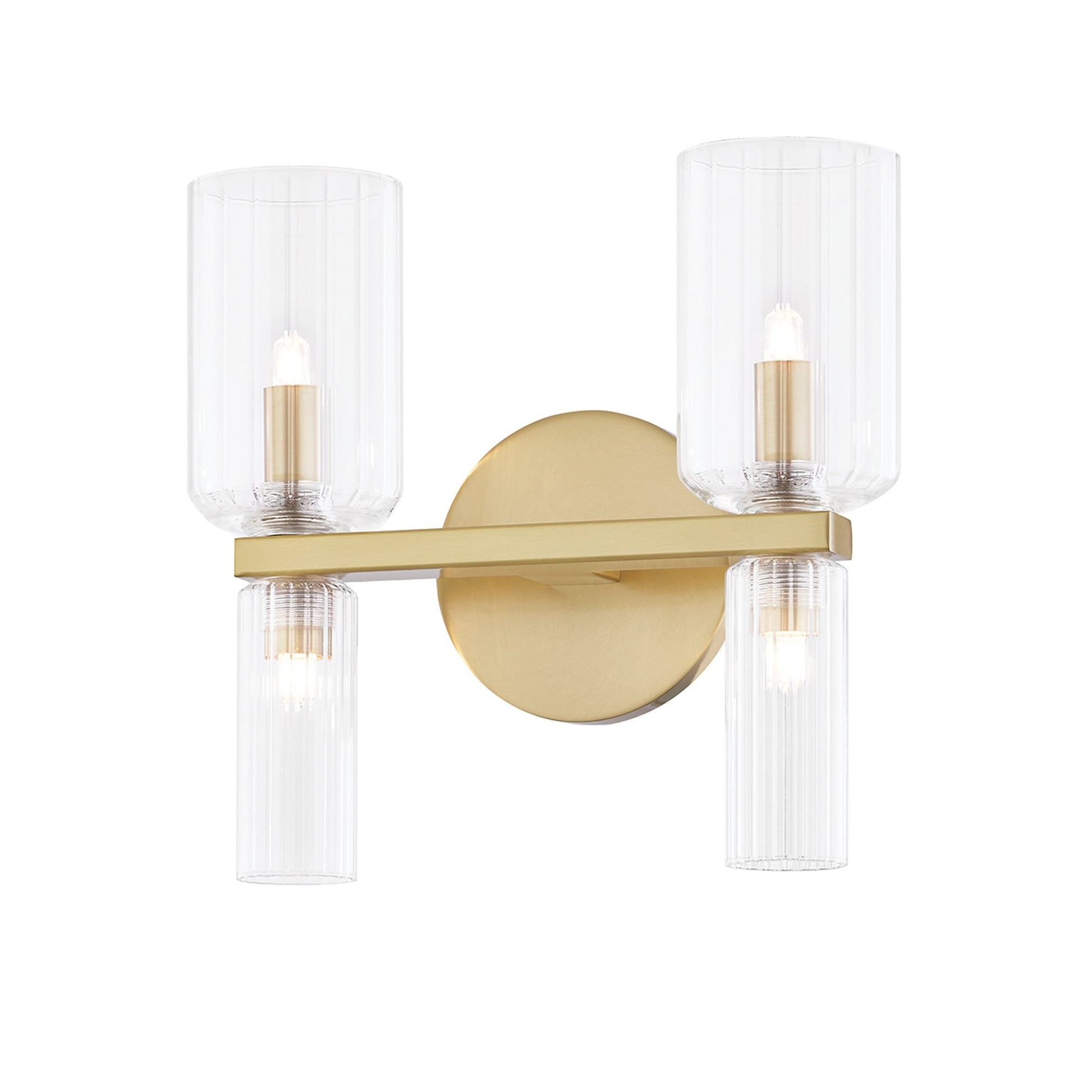 Tabitha Bath Vanity Light in Aged Brass (4-Light).