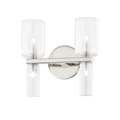 Tabitha Bath Vanity Light in Polished Nickel (4-Light).