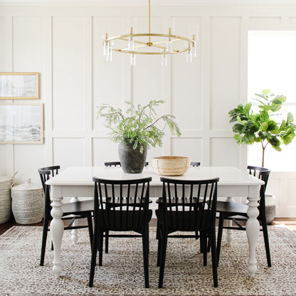 Tabitha Chandelier in dining room.