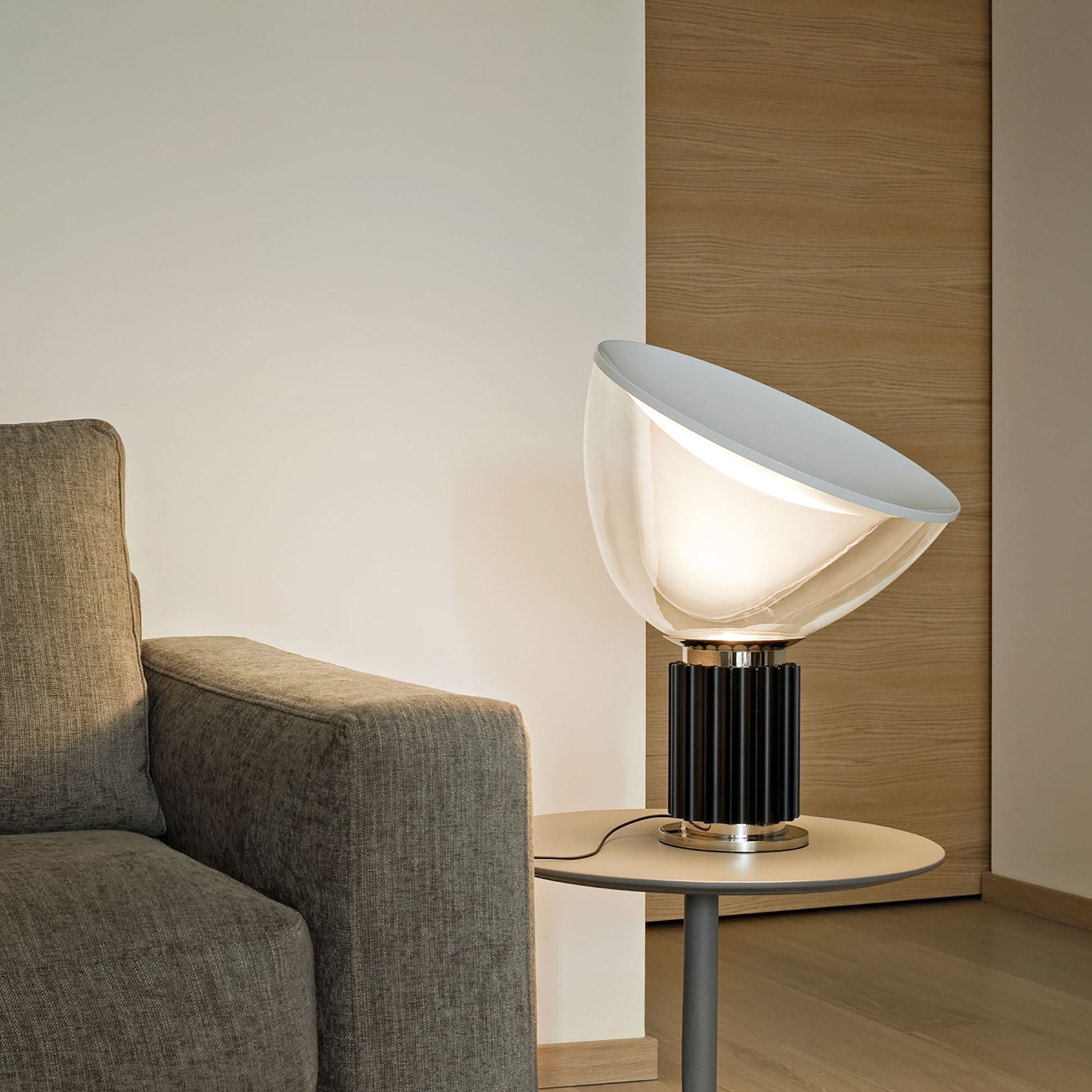 Taccia LED Table Lamp on Table