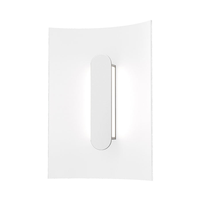 Tairu™ Outdoor LED Wall Light in Small/Textured White.