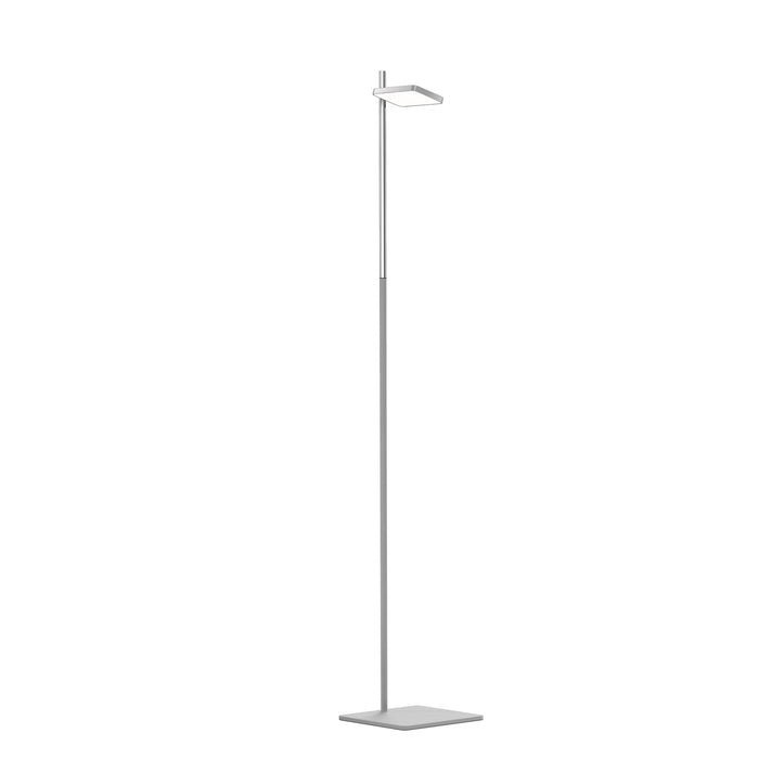 Talia LED Floor Lamp in Grey/Silver Post.
