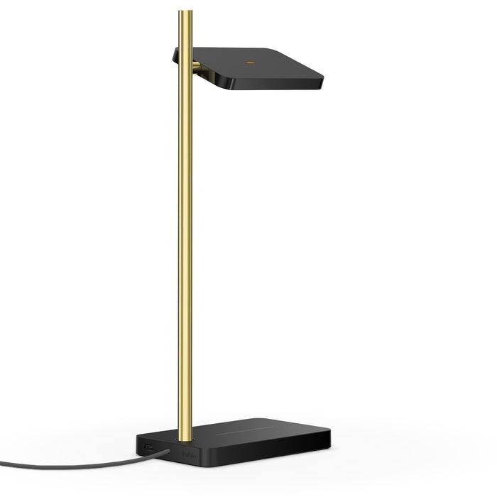 Talia LED Table Lamp in Black/Brass.