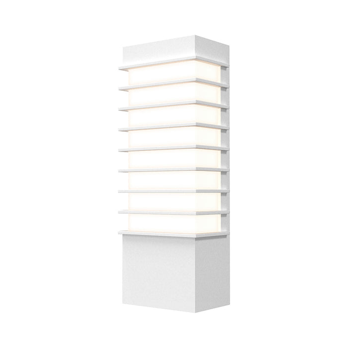 Tawa™ Outdoor LED Wall Light in Textured White (13" Slim).