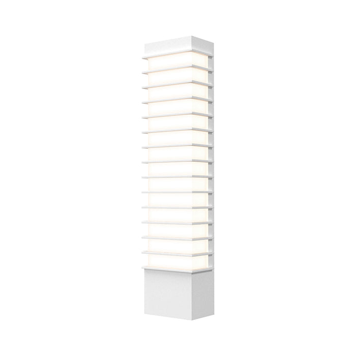 Tawa™ Outdoor LED Wall Light in Textured White (21" Slim).