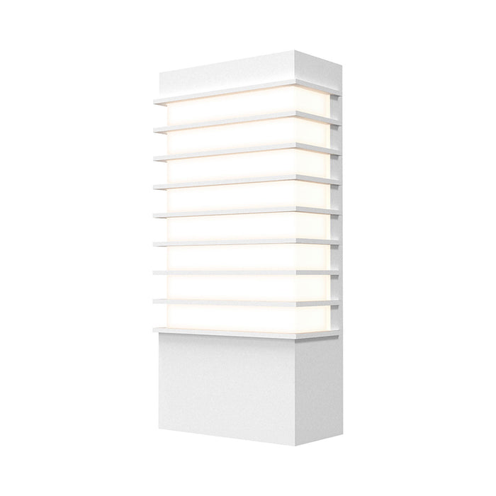 Tawa™ Outdoor LED Wall Light in Textured White (13").