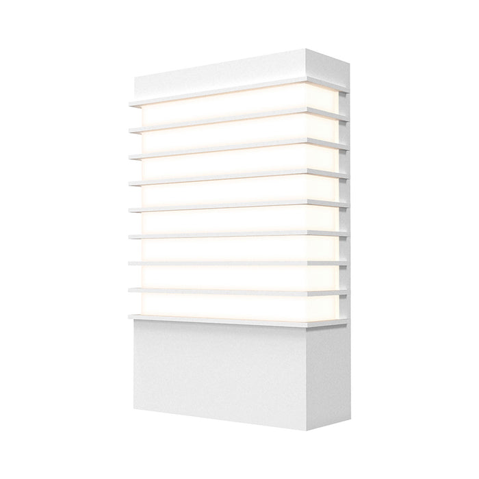 Tawa™ Outdoor LED Wall Light in Textured White (13" Wide).