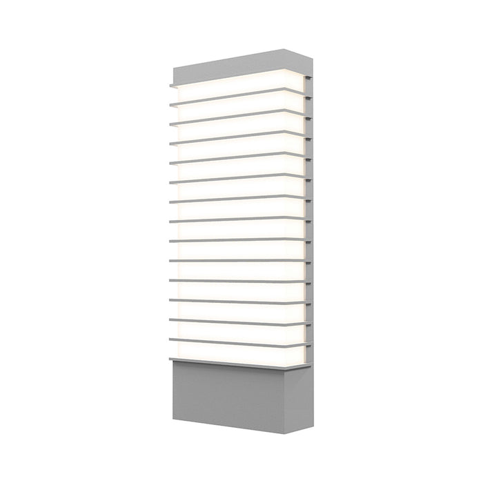Tawa™ Outdoor LED Wall Light in Textured Gray (21" Wide).