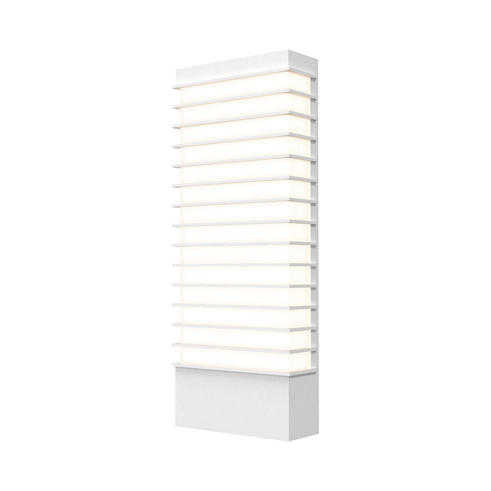 Tawa™ Outdoor LED Wall Light in Textured White (21" Wide).