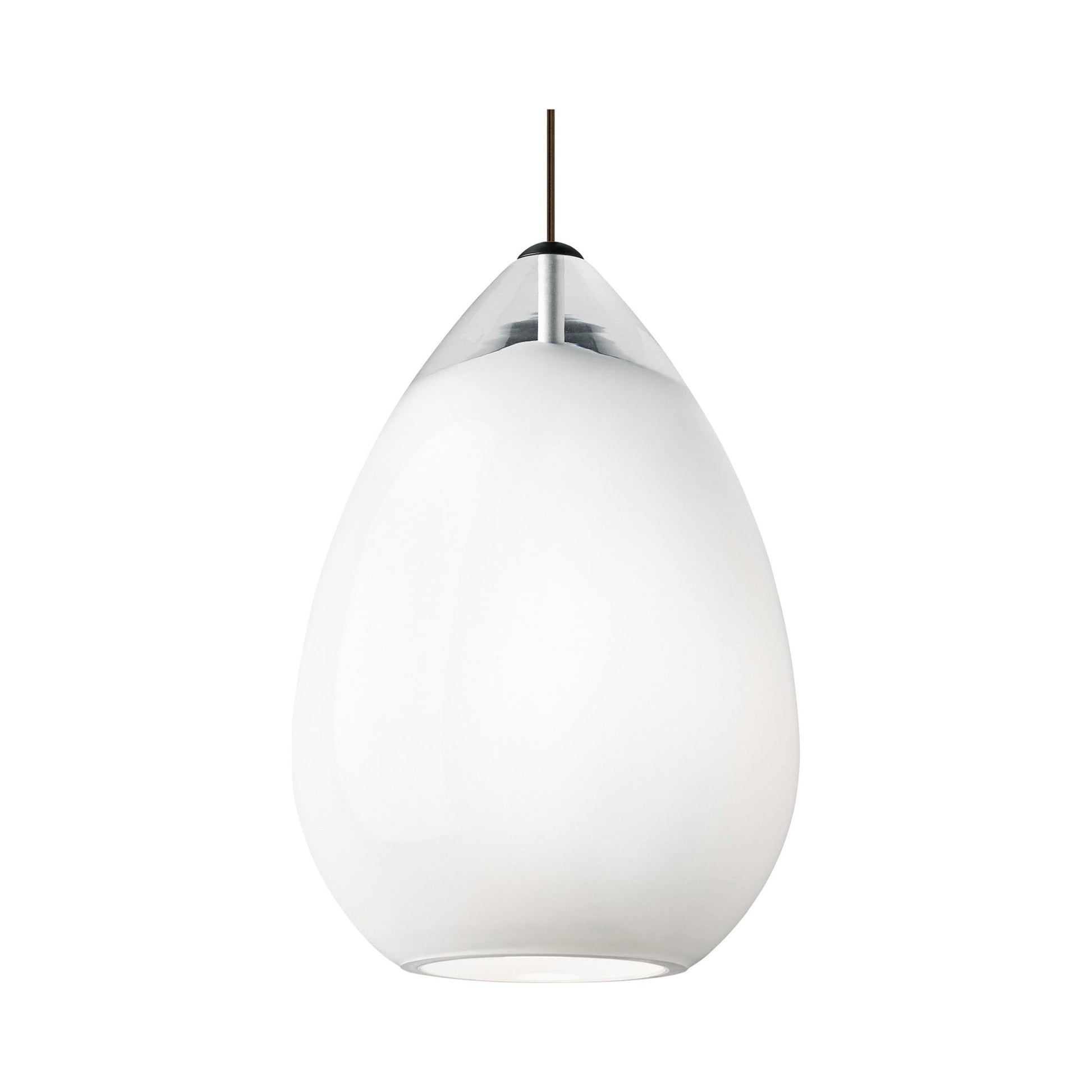Alina Grande Pendant Light in White.