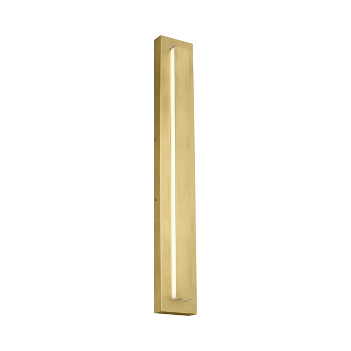 Aspen Outdoor LED Wall Light in Natural Brass (X-Large).