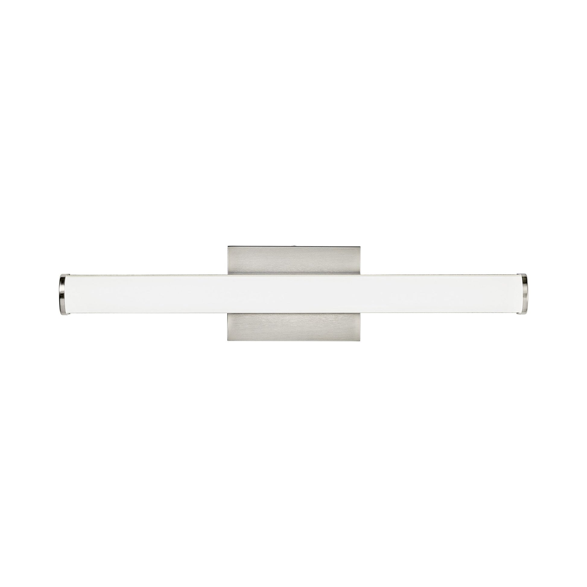 Basis LED Bath Vanity Light in Satin Nickel (24.2-Inch).