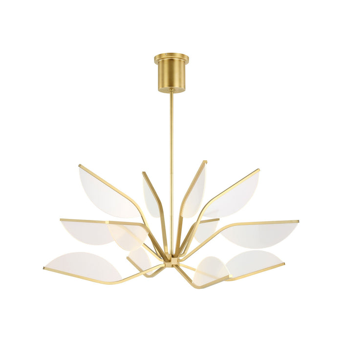 Belterra LED Chandelier in Natural Brass (Small).