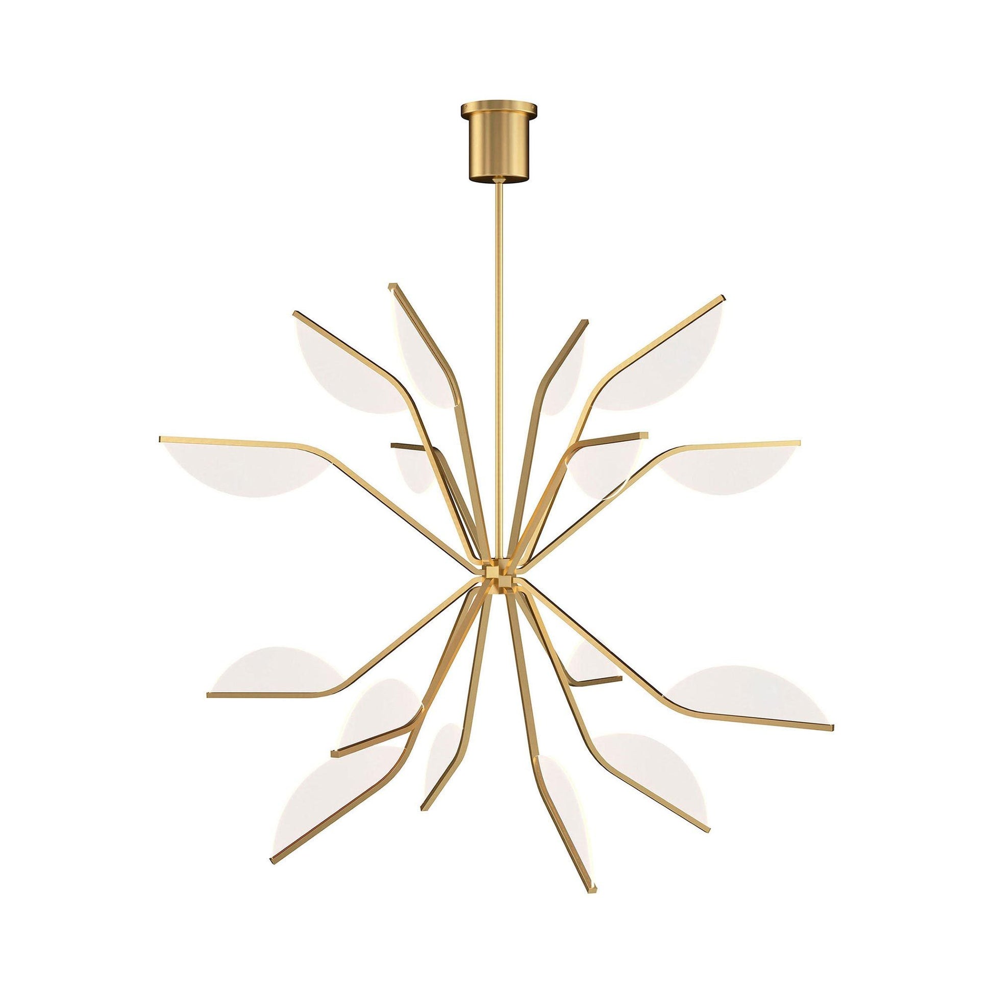Belterra LED Globe Chandelier in Natural Brass (Large).