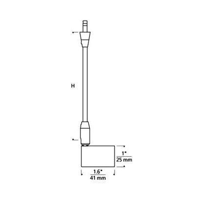 Bolt Low Voltage Head - line drawing.