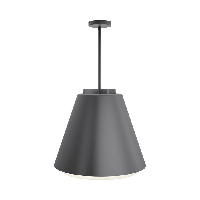 Bowman 12/18 Outdoor LED Pendant Light in Charcoal (Large).