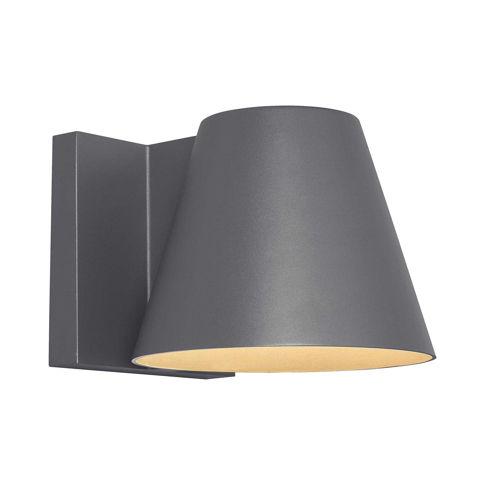 Bowman Outdoor LED Wall Light in Charcoal (Large).