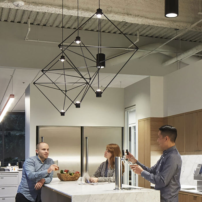 Candora LED Pendant Light in dining room.