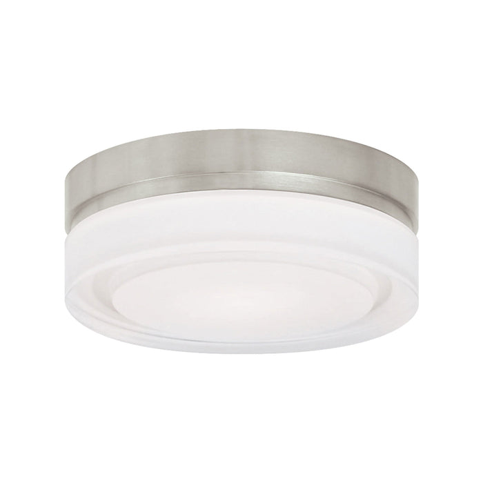 Cirque LED Flush Mount Ceiling Light in Satin Nickel (Small).