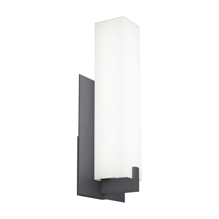 Cosmo Outdoor LED Wall Light in Charcoal (Large).