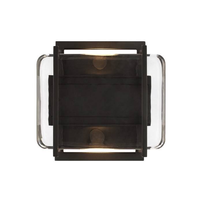 Duelle LED Wall Light in Nightshade Black (Small).