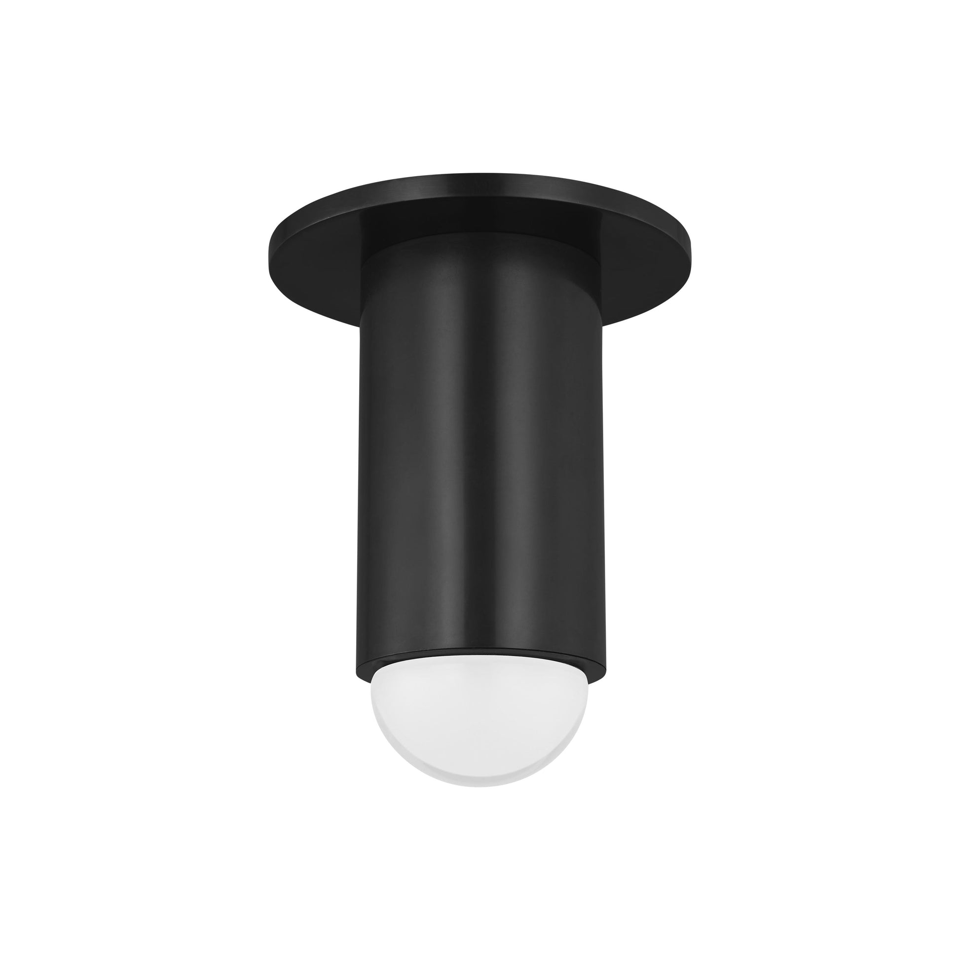Ebell LED Semi Flush Mount Ceiling Light in Dark Bronze (Small).
