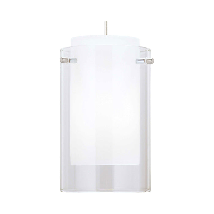Echo Pendant Light in Clear/Black (Large).