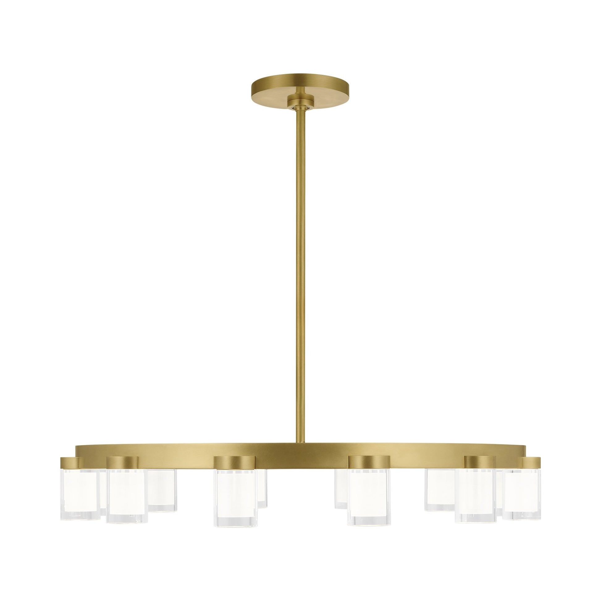 Esfera LED Chandelier in Natural Brass (12-Light).