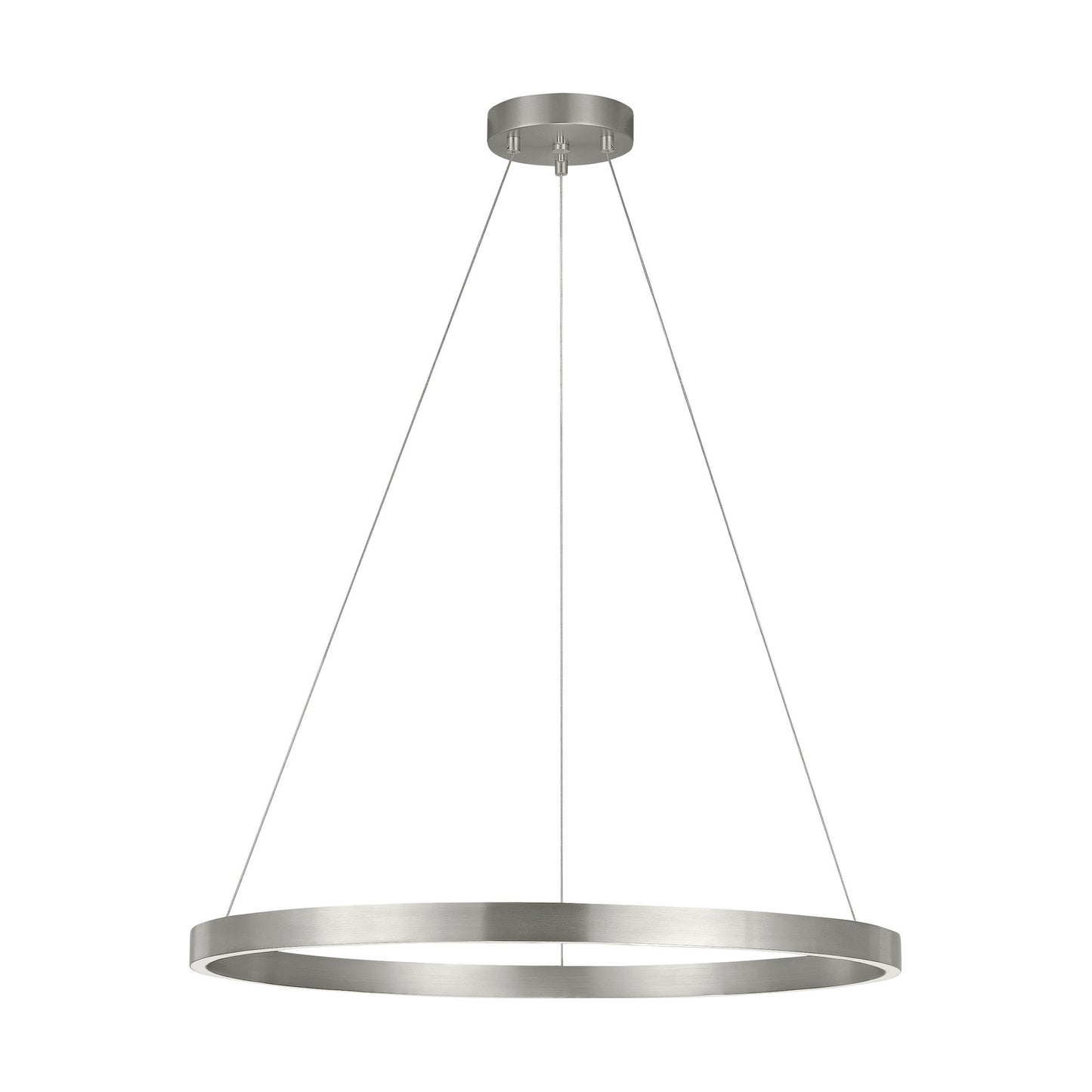 Fiama LED Suspension Light in Large/Satin Nickel.