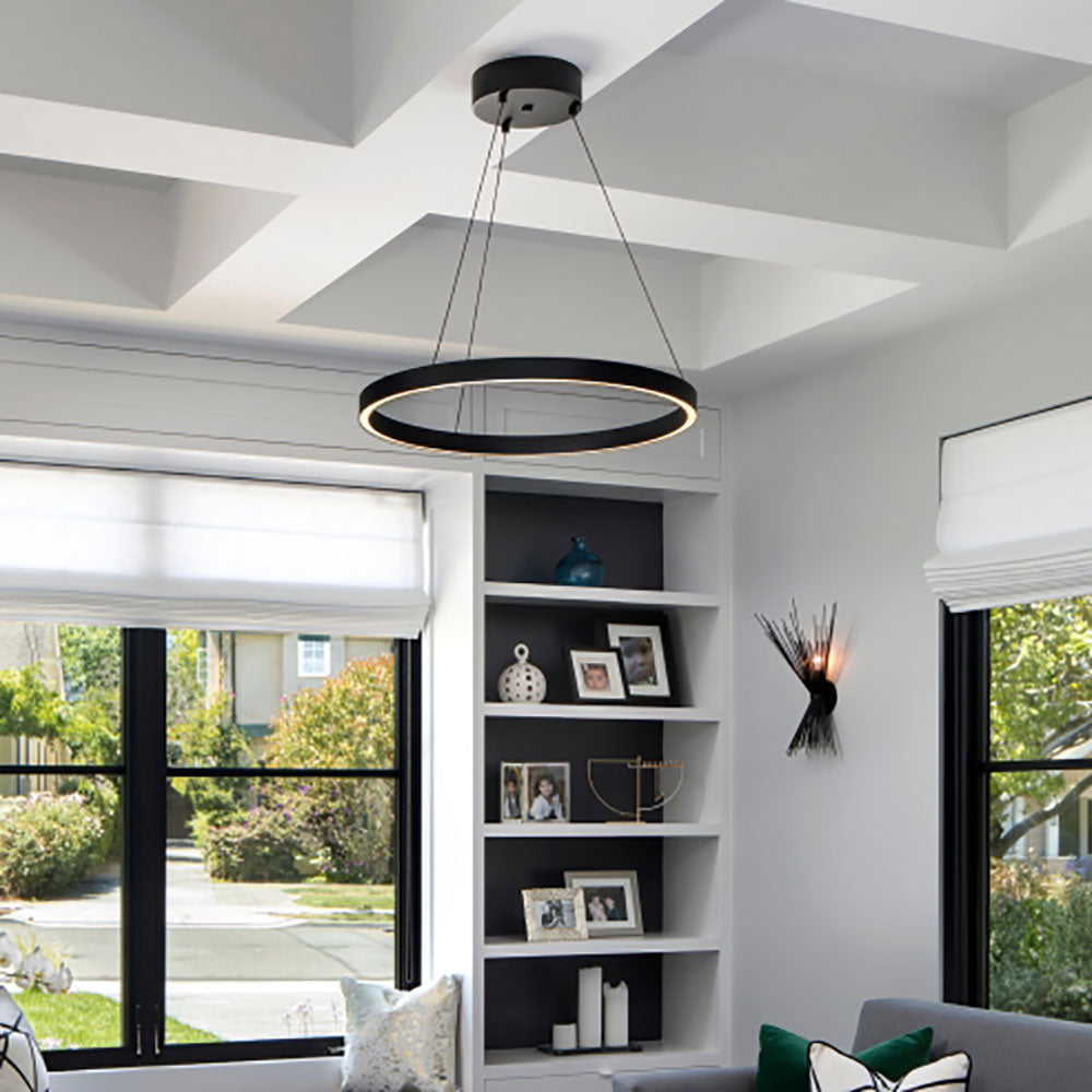 Fiama LED Suspension Light in living room.