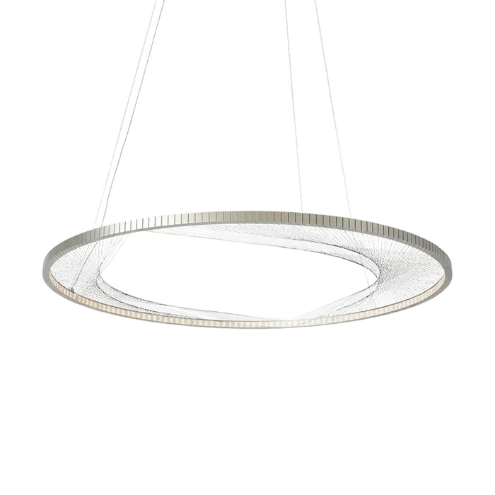 Interalce LED Chandelier in Satin Nickel (Large).
